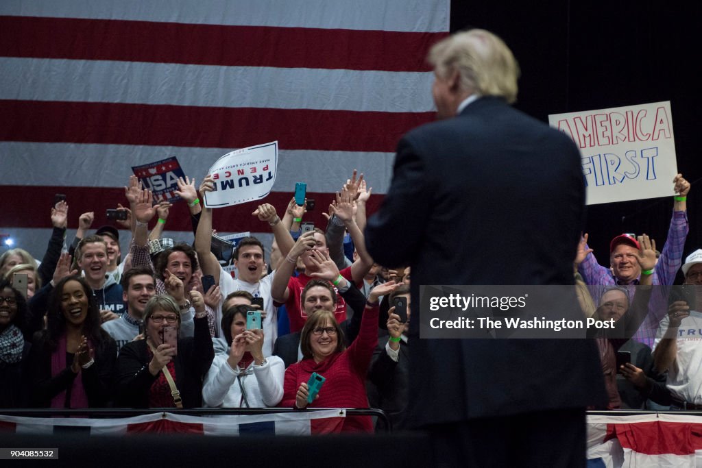 Republican presidential-elect Donald Trump USA Thank You Tour 2016