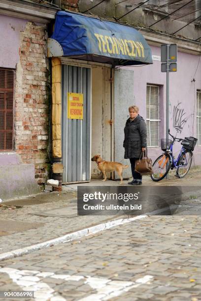 Laden für Haushaltsgeräte im Viertel Nadodrze in Wroclaw/Breslau