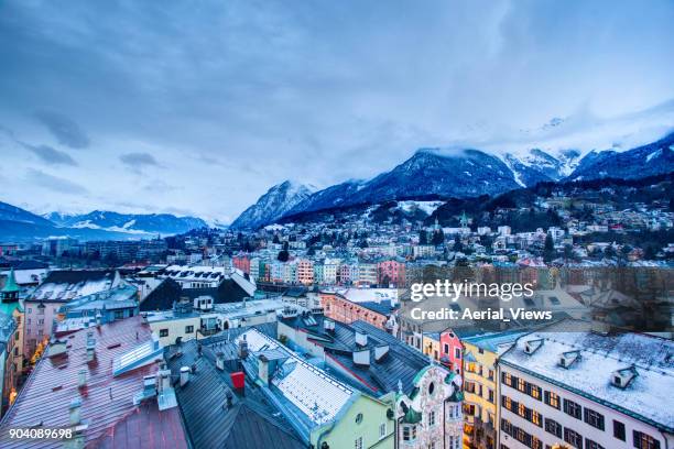 innsbruck - winter landscape - austria stock pictures, royalty-free photos & images