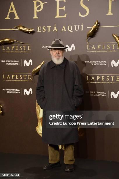 Jose Luis Cuerda attend 'La Peste' premiere at Callao Cinema on January 11, 2018 in Madrid, Spain.