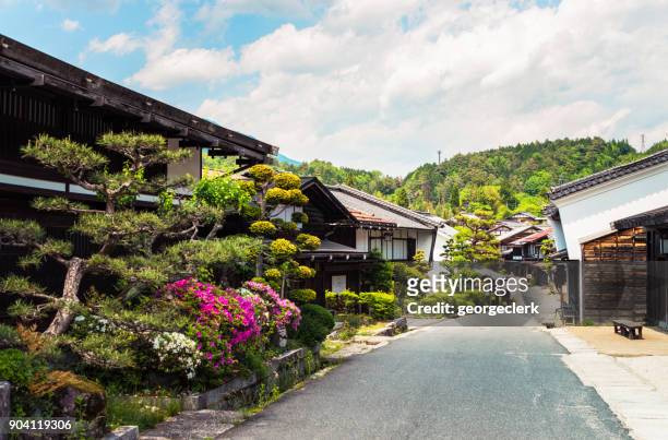 妻-日本的一個古老的遺產鎮 - 日本　住宅街 個照片及圖片檔