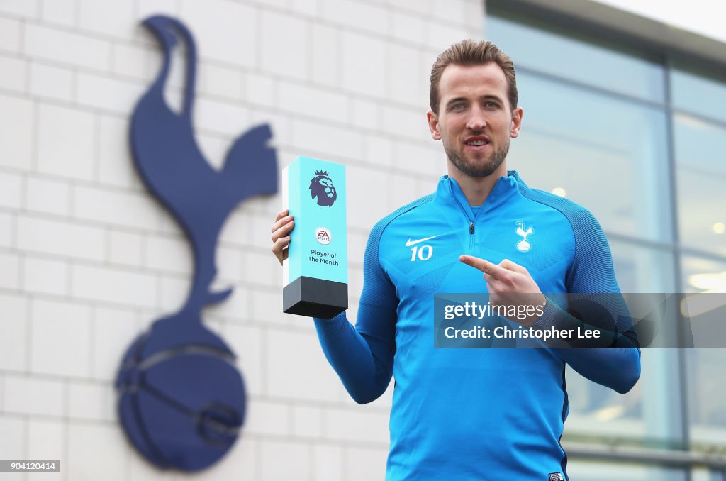 Harry Kane is Awarded with the EA SPORTS Player of the Month for December