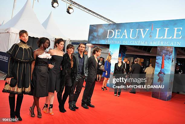 Jury members of the Cartier Most Promising Newcomer Award of the 35th edition of the American Film Festival of Deauville, French screenwriter,...