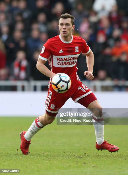 Jonny Howson of Middlesbrough during The Emirates FA Cup Third Round match between Middlesbrough and Sunderland at the Riverside Stadium on January...