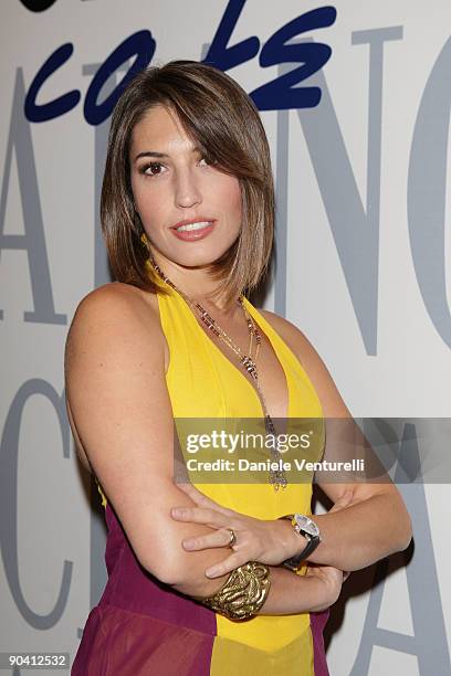 Singer Ariana attends the Kineo Diamanti Al Cinema Award Ceremony at the Lancia Cafe during the 66th Venice Film Festival on September 6, 2009 in...