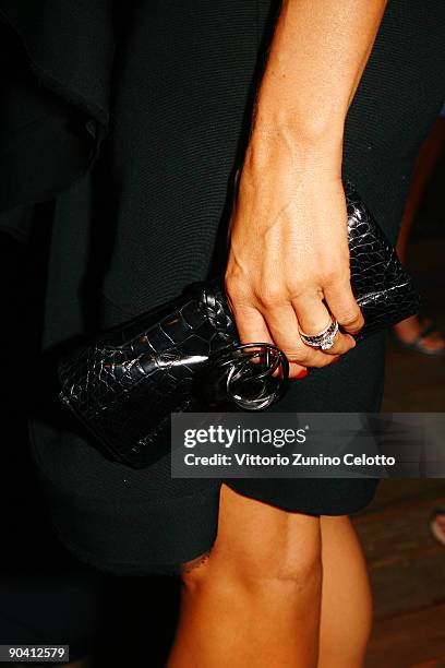 Actress Luisa Corna attends the Kinéo Diamanti al Cinema Award Ceremony at the Lancia Café, Hotel Excelsior during the 66th Venice Film Festival on...