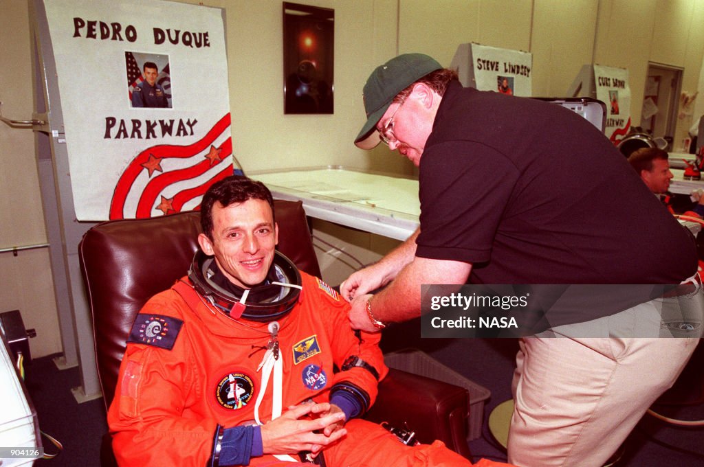 STS-95 Mission Specialist Pedro Duque of Spain