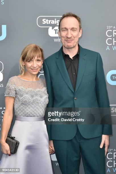 David Thewlis attends The 23rd Annual Critics' Choice Awards - Arrivals at The Barker Hanger on January 11, 2018 in Santa Monica, California.