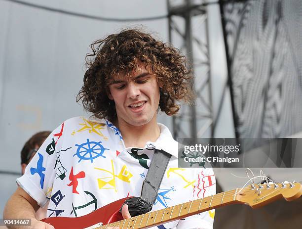 Guitarist David Price of Natalie Portman's Shaved Head performs during the 2009 Bumbershoot Music and Arts Festival at Seattle Center on September 5,...