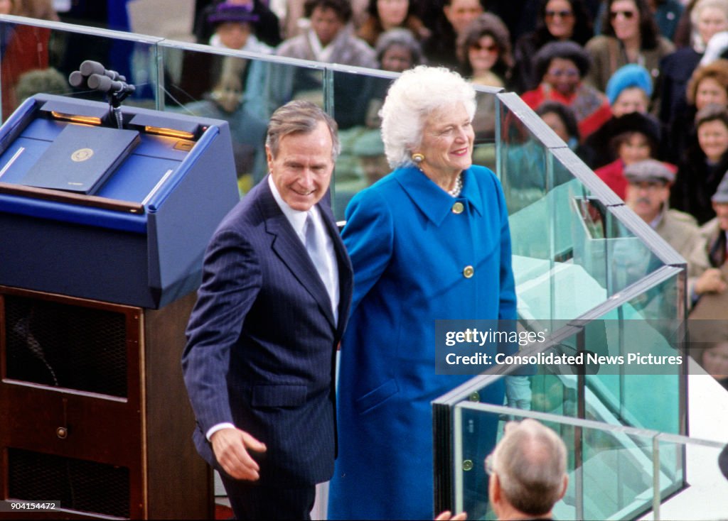 The Bushes At Inauguration
