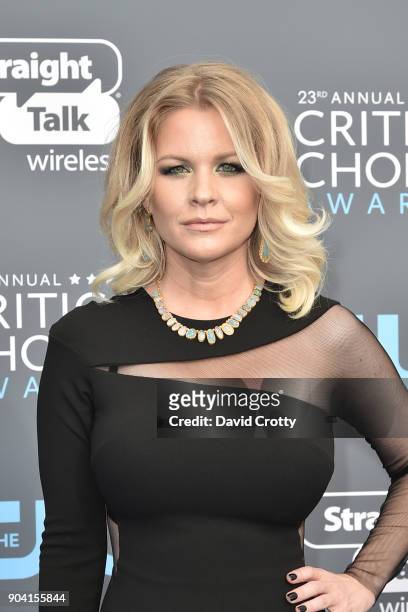 Carrie Keagan attends The 23rd Annual Critics' Choice Awards - Arrivals at The Barker Hanger on January 11, 2018 in Santa Monica, California.
