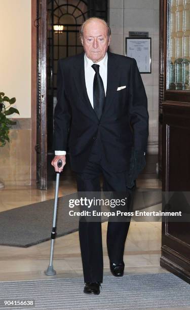 Tomas Terry attends the funeral mass for Carmen Franco, daughter of the dictator Francisco Franco, at the Francisco de Borja church on January 11,...