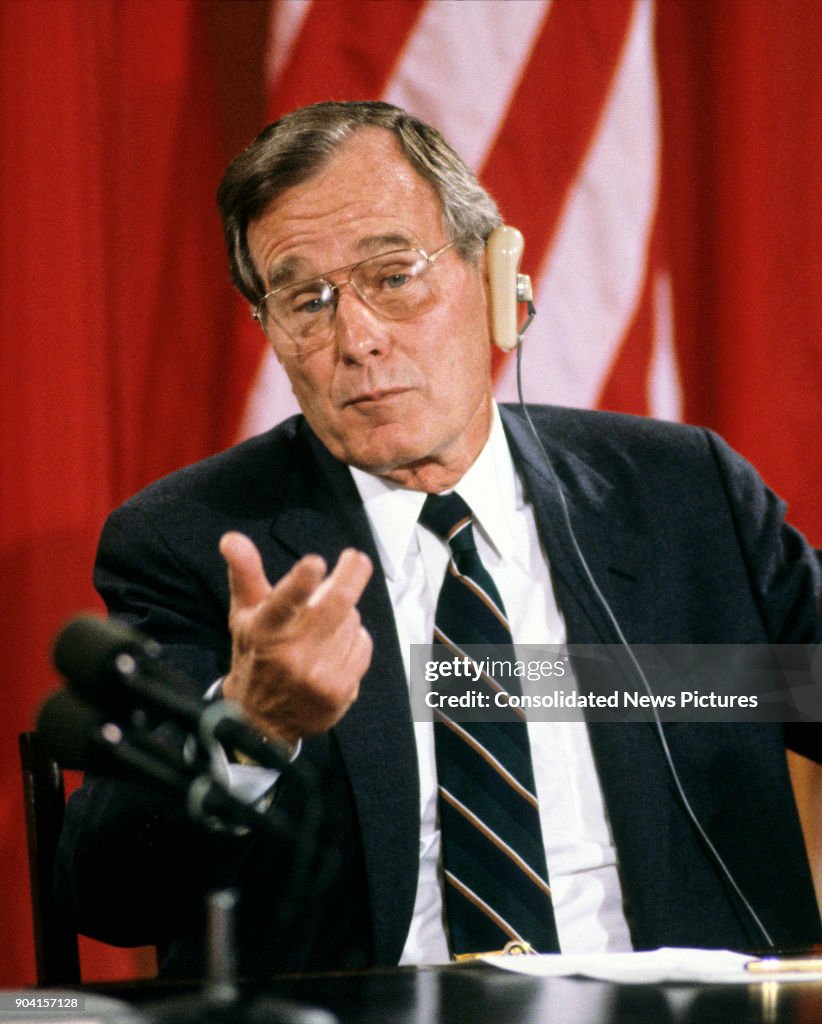President Bush Speaks To Press