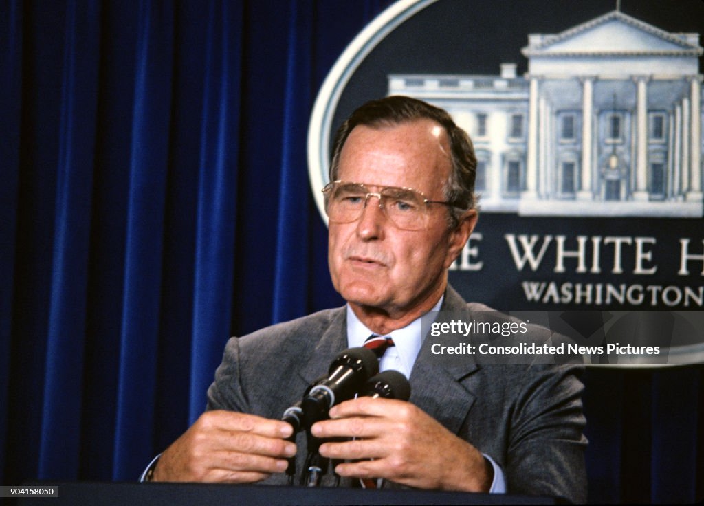 President Bush Speaks To Press