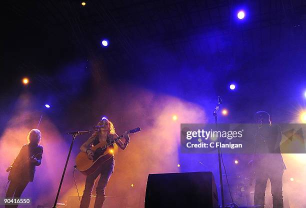 Guitarist/Singer Sheryl Crow performs during the 2009 Bumbershoot Music Festival at Seattle Center on September 5, 2009 in Seattle, Washington.