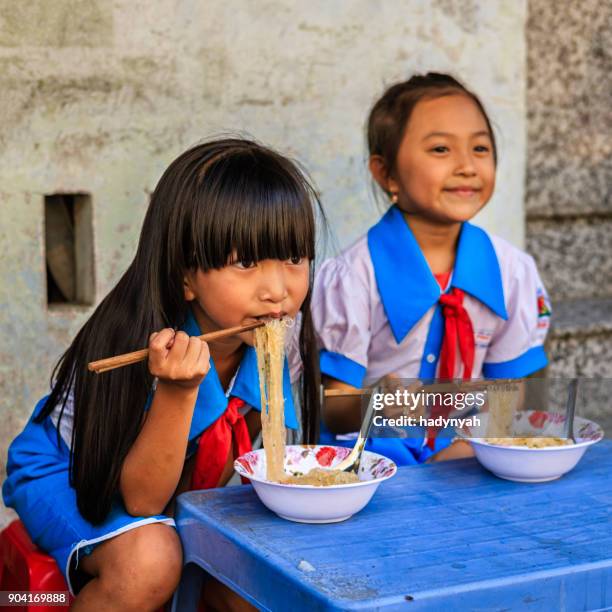 越南女學生吃一波河, 南越 - vietnamese culture 個照片及圖片檔