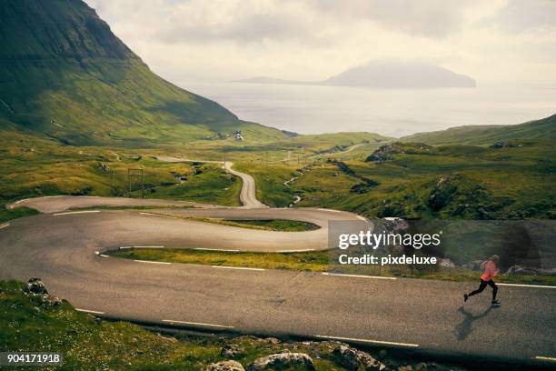 taking my fitness outdoors - journey road stock pictures, royalty-free photos & images