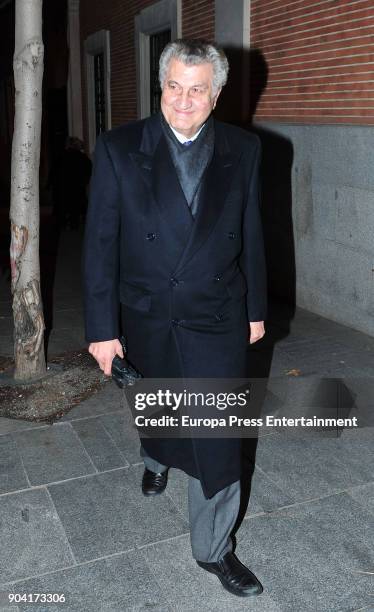 Jesus Posada attends the funeral mass for Carmen Franco, daughter of the dictator Francisco Franco, at the Francisco de Borja church on January 11,...