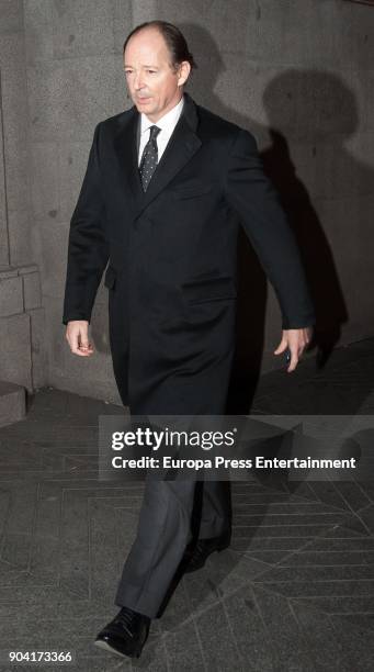 Prince Konstantin of Bulgaria attends the funeral mass for Carmen Franco, daughter of the dictator Francisco Franco, at the Francisco de Borja church...