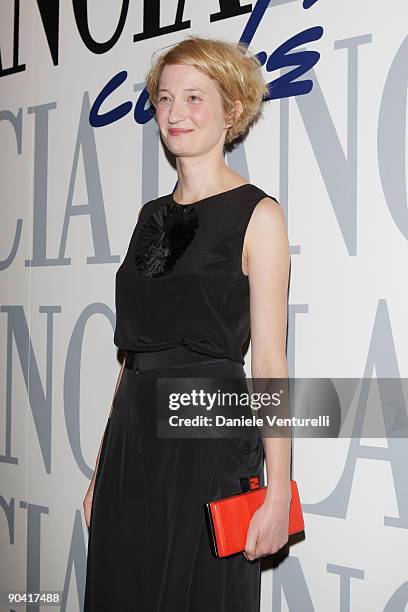 Alba Rohrwacher attends the Kineo Diamonds Award Ceremony at the Lancia Cafe during the 66th Venice Film Festival on September 6, 2009 in Venice,...