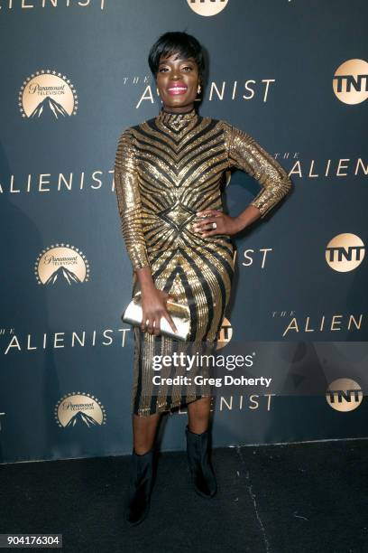 Actress Nimi Adokiye attends the Premiere Of TNT's "The Alienist" on January 11, 2018 in Hollywood, California.