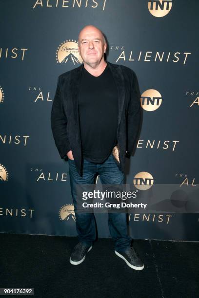 Actor Dean Norris attends the Premiere Of TNT's "The Alienist" on January 11, 2018 in Hollywood, California.