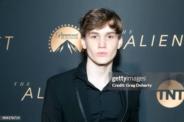 Actor Matt Lintz attends the Premiere Of TNT's "The Alienist" on January 11, 2018 in Hollywood, California.