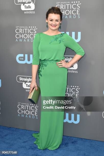 Alison Wright attends The 23rd Annual Critics' Choice Awards - Arrivals at The Barker Hanger on January 11, 2018 in Santa Monica, California.