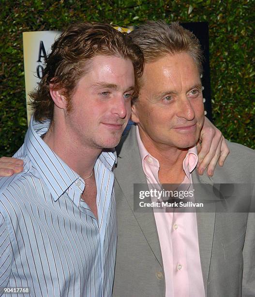 Cameron Douglas and Michael Douglas