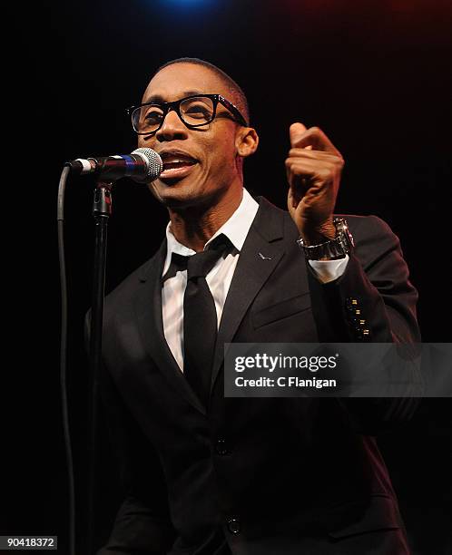 Singer Raphael Saadiq performs during day 2 of the 2009 Bumbershoot Music and Arts Festival at Seattle Center on September 5, 2009 in Seattle,...