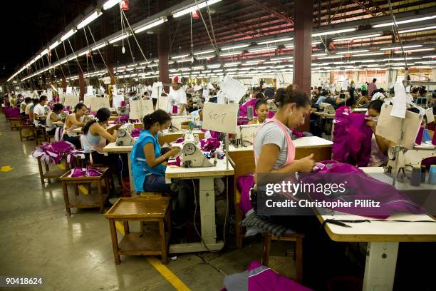 In Managua's "free trade zone" outside the capital employ 30.000 workers in "Maquilas", Textile companies which are all foreign owned by Mexican,...