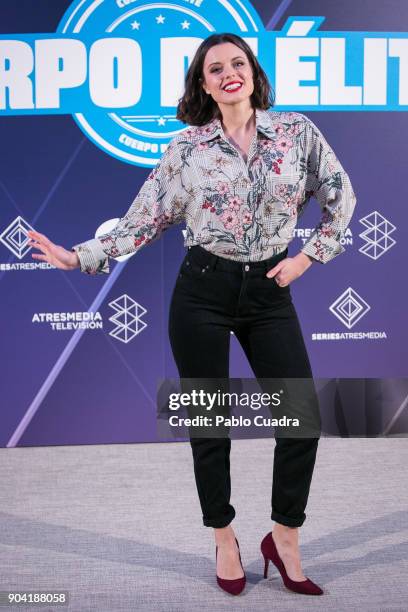 Spanish actress Adriana Torrebejano attends the 'Cuerpo De Elite' photocall at ME Reina Victoria Hotel on January 12, 2018 in Madrid, Spain.