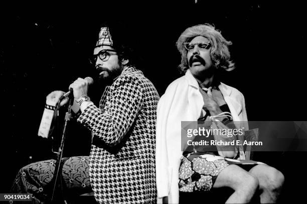 Cheech Marin and Tommy Chong from Cheech & Chong perform live in New York in 1976