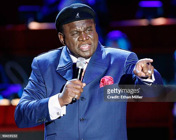 Comedian/actor George Wallace performs during the 44th annual Labor Day Telethon to benefit the Muscular Dystrophy Association at the South Point...