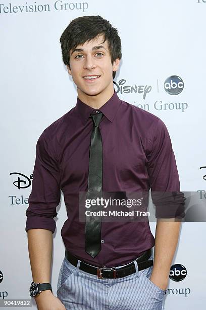 David Henrie arrives to the 2009 Disney-ABC Television Group Summer TCA Tour held at The Langham Resort on August 8, 2009 in Pasadena, California.