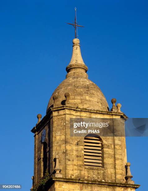 Getxo, province of Vizcaya , Basque Country, Spain. Church of St. Mary of Getxo . Rural baroque church dated before 18th century, although its...