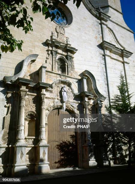 Sarral, province of Tarragona, region of Conca de Barbera, Catalonia, Spain. Parish church dedicated to St. Mary , built in the 18th century.