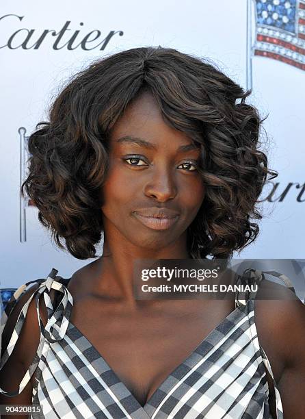 French actress Aissa Maiga, member of the Jury of the Cartier Most Promising Newcomer Award at the 35th edition of the American Film Festival of...