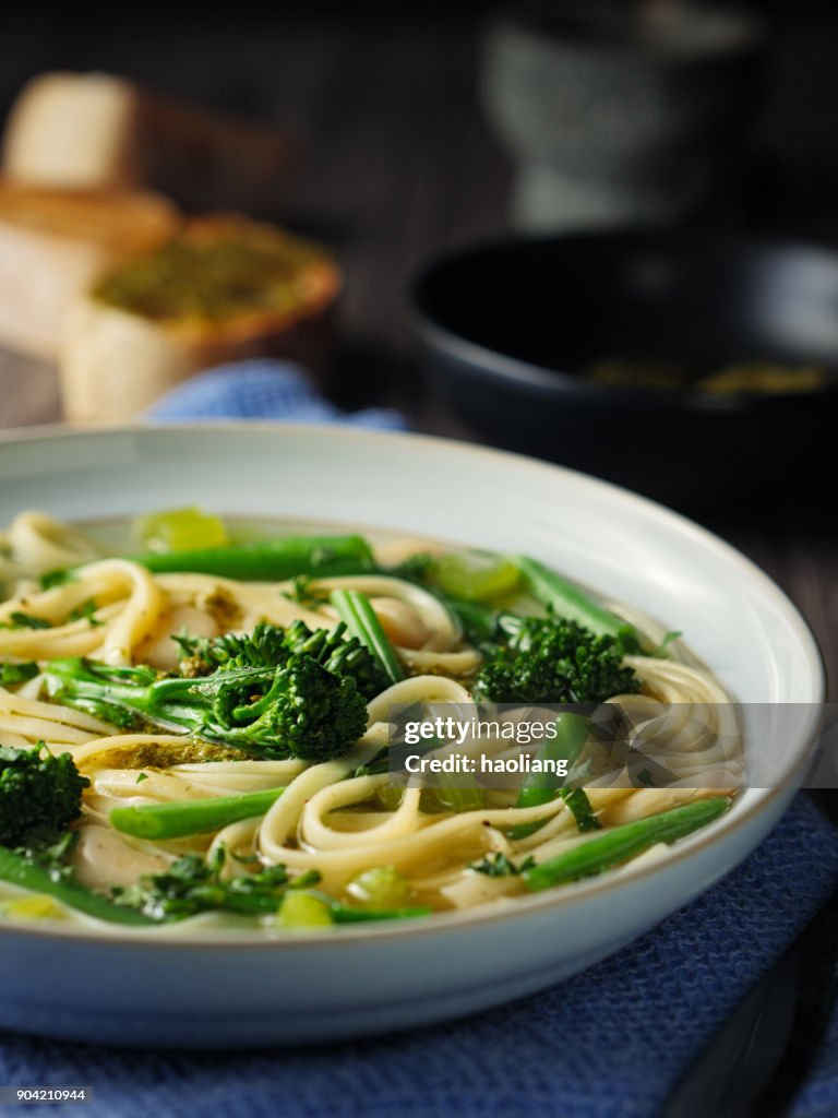 Spring green minestrone