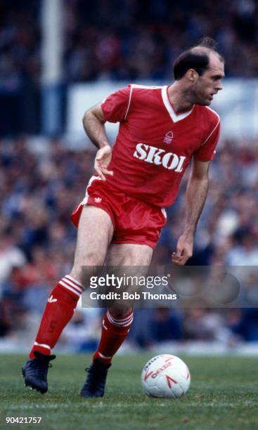 Johnny Metgod of Nottingham Forest during the Leicester City v Nottingham Forest Division 1 match played at Filbert Street on the 8th September 1985.