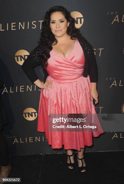 Actress Ana Vergara arrives for the Premiere Of TNT's "The Alienist" held at Paramount Pictures on January 11, 2018 in Los Angeles, California.