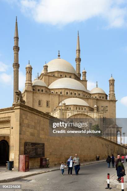 Egypt, Cairo Governorate, Cairo, The citadel with the alabaster mosque.