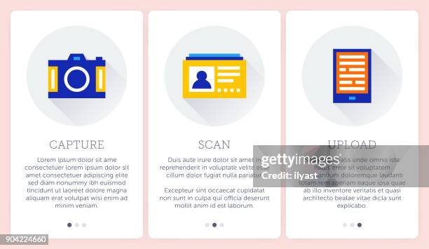 illustrazioni stock, clip art, cartoni animati e icone di tendenza di servizi cloud - id card template