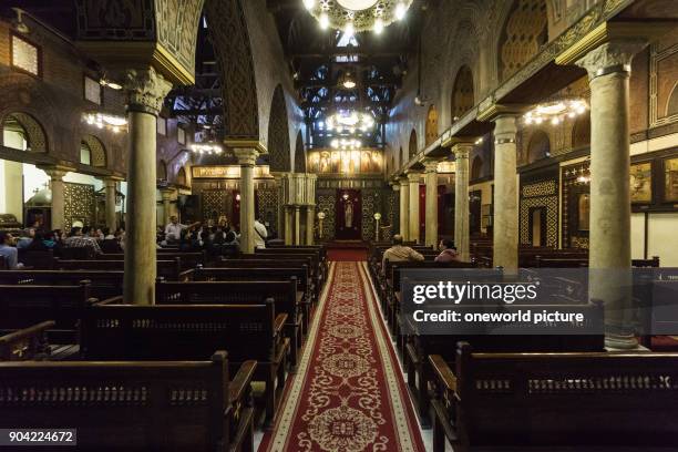 Egypt, Cairo Governorate, Cairo, Coptic Cairo. Hanging church.
