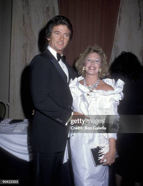 Actor Patrick Duffy and wife Carlyn Rosser attend the 37th Annual Directors Guild of America Awards on March 9, 1985 at Beverly Hilton Hotel in...