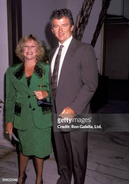 Actor Patrick Duffy and wife Carlyn Rosser attend the "ABC Fall Season Kick-Off Party" on September 11, 1991 at Century Plaza Hotel in Los Angeles,...