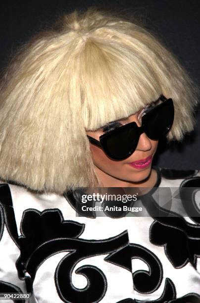 Lady Gaga presents cooperation with 'Monster Cable' at IFA fair on September 7, 2009 in Berlin, Germany.