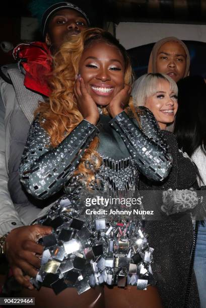 Recording artist Bianca Bonnie attends her "10 Plus" Album Release Party at Le Souk on January 11, 2018 in New York City.