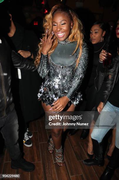 Recording artist Bianca Bonnie attends her "10 Plus" Album Release Party at Le Souk on January 11, 2018 in New York City.