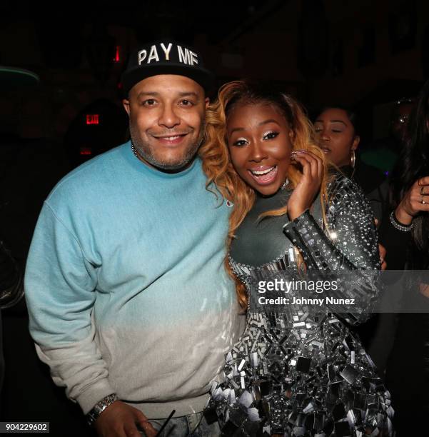 Mr. Shampoo and Bianca Bonnie attend Bianca Bonnie's "10 Plus" Album Release Party at Le Souk on January 11, 2018 in New York City.